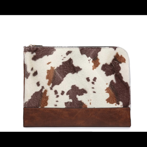 Faux Fur Cow Computer/Table Sleeve 13” or 11” - Picture 6 of 14